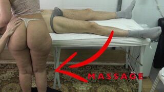 Массажистка-горничная с большой попой позволила мне поднять ее платье и трахать пальцами ее киску, пока она массировала мой член! порно